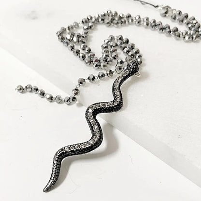 Cubic Zirconia Snake Necklace Regina McGearty