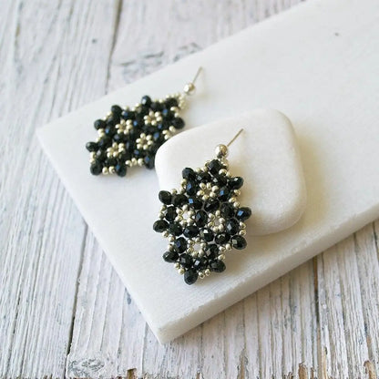 Czech Crystals & Seed Beads Earrings - Uni-T