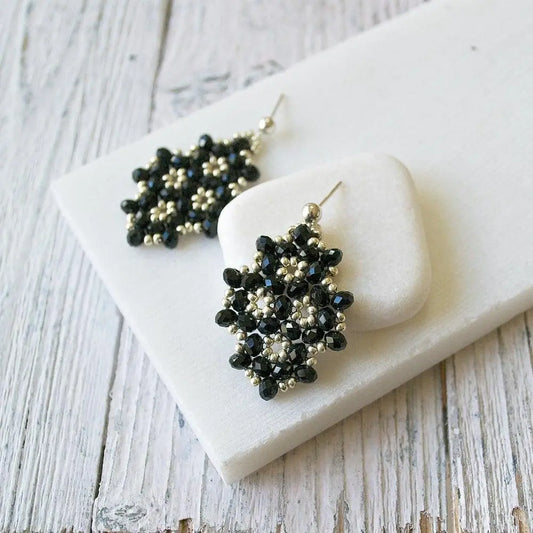Czech Crystals & Seed Beads Earrings - Uni-T