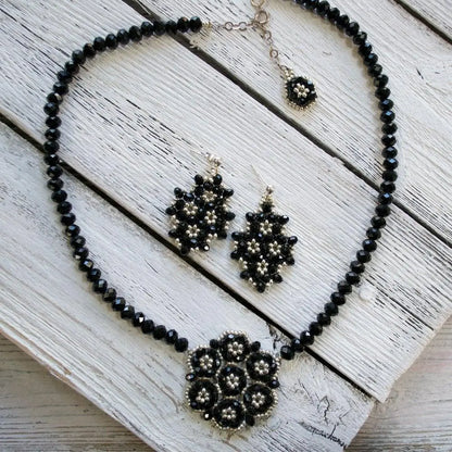 Czech Crystals & Seed Beads Earrings - Uni-T