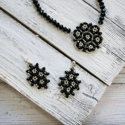 Czech Crystals & Seed Beads Earrings - Uni-T