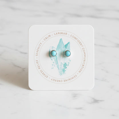 Gemstone Stud Earrings-