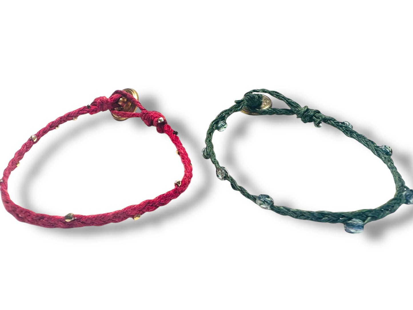 Braided Cord Bracelet- Button Closure*