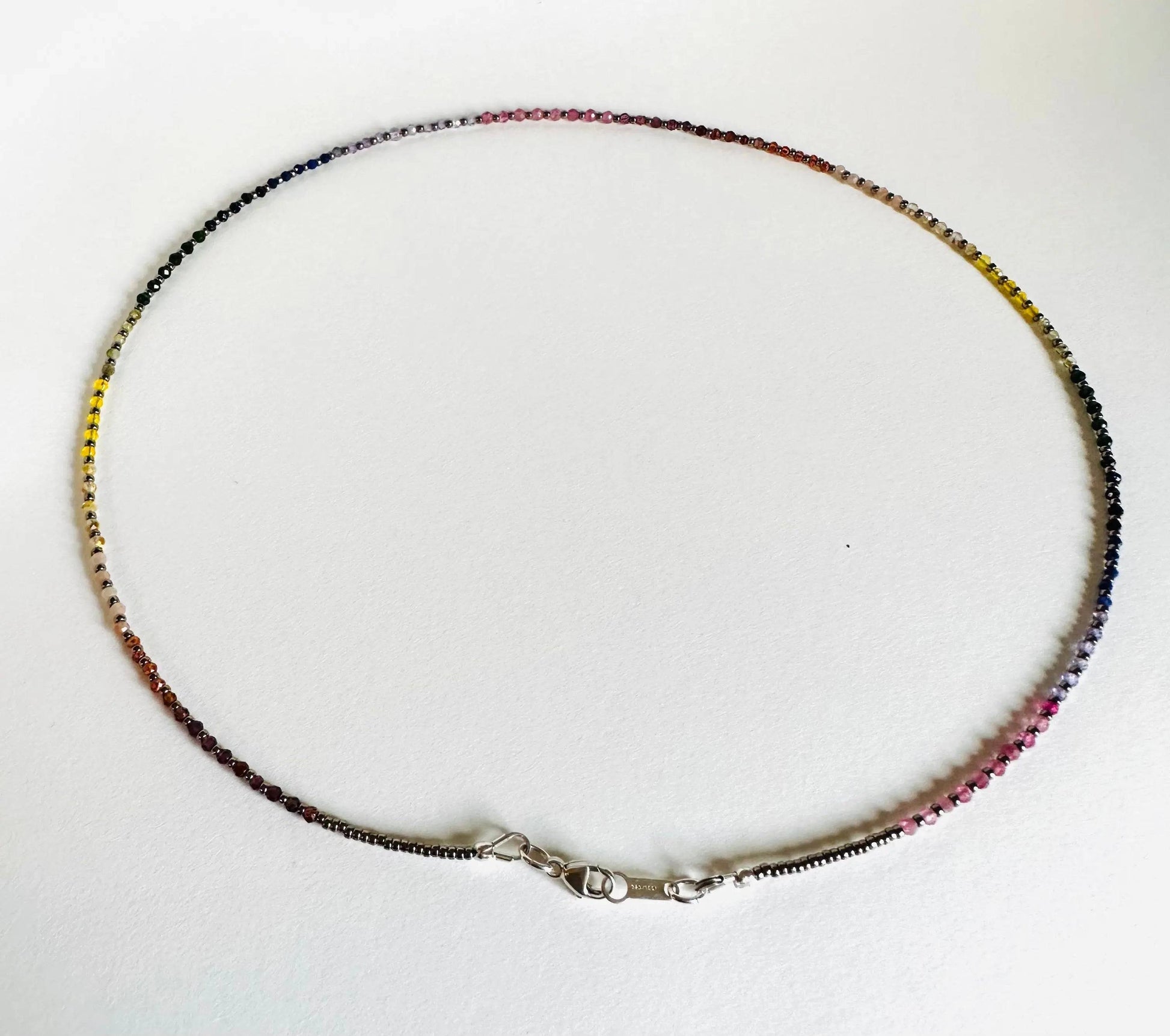 Dainty Gemstone Rainbow Necklace* Janine Gerade
