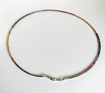 Dainty Gemstone Rainbow Necklace* Janine Gerade