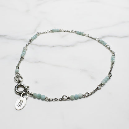 Dainty Larimar Gemstone Bracelet
