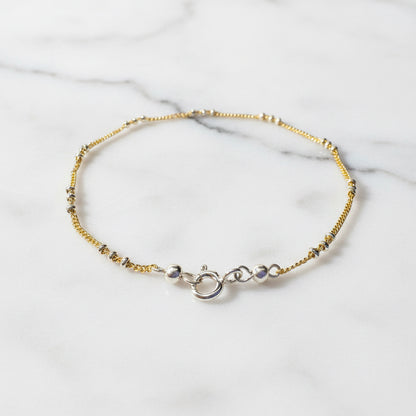 Gold and Silver Chain Bracelets***