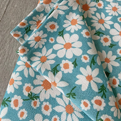 Desert Daisies Tea Towel - linen cotton dish towel