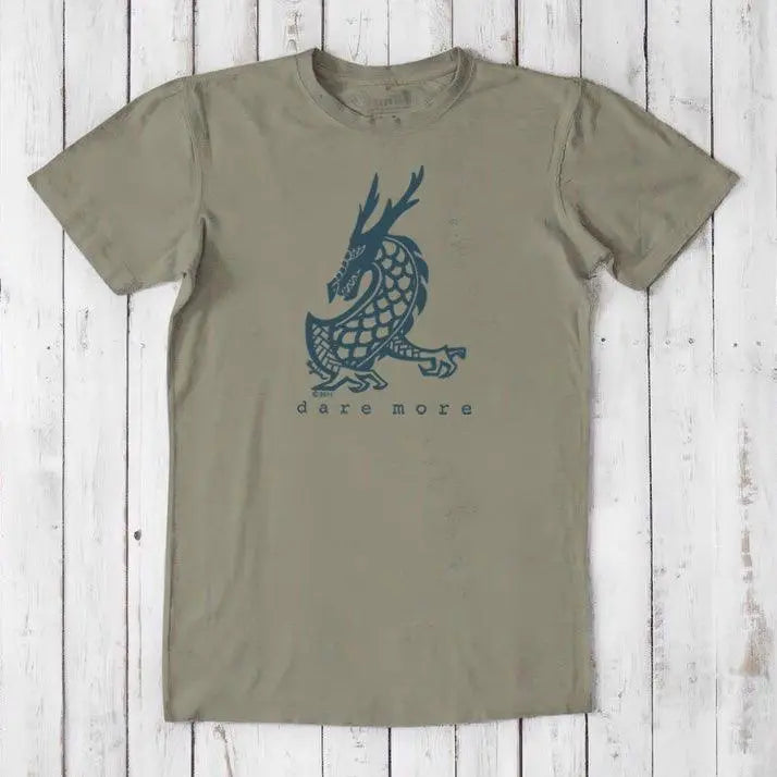 Men's Dragon T-shirt - Dare More with Bold Design