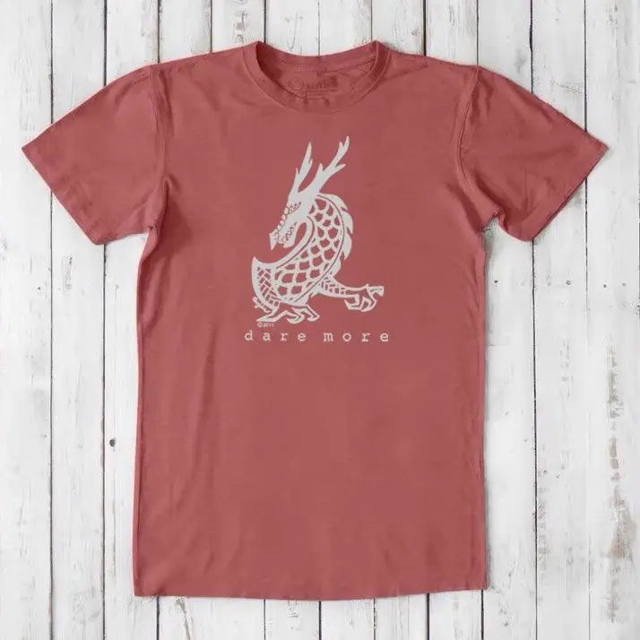 Men's Dragon T-shirt - Dare More with Bold Design