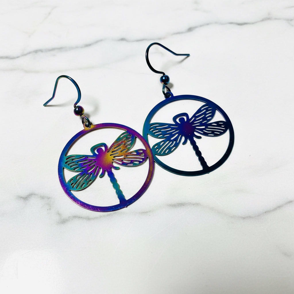 Dragonfly Colorful Earrings