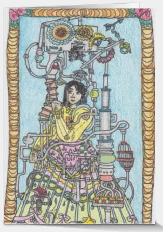 Dress Machine, 4X6 Card