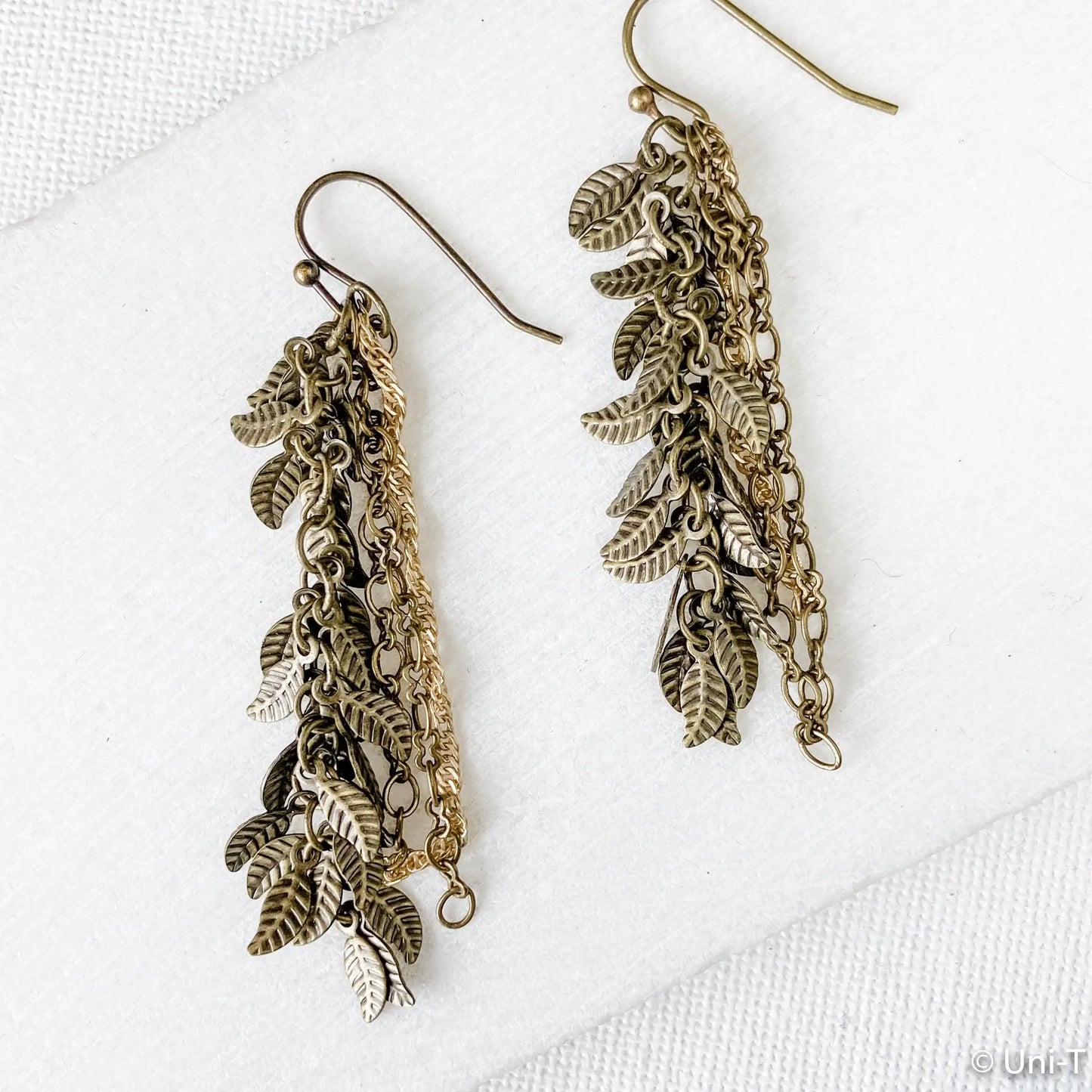 Droopy Leafy Earrings - Uni-T