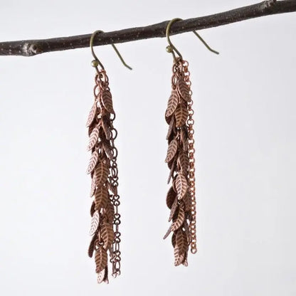 Droopy Leafy Earrings - Uni-T