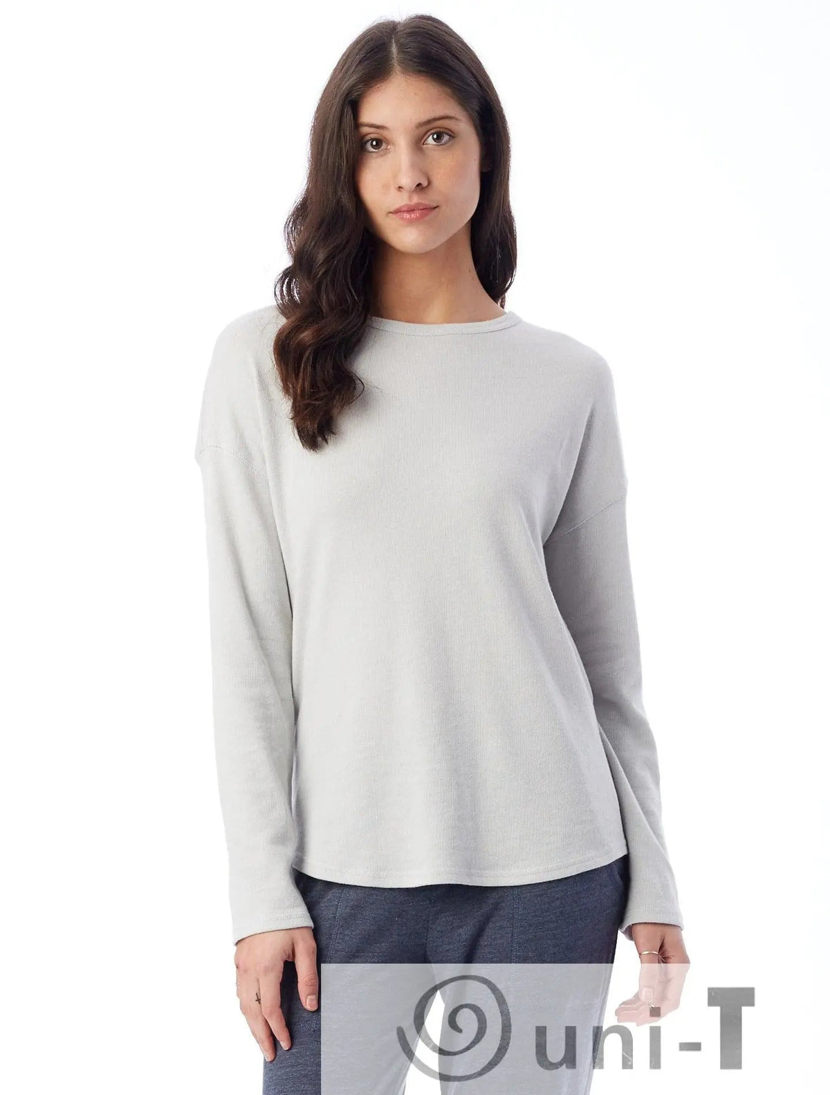 Dropped Shoulder Vintage Heavy Knit Pullover Uni-T