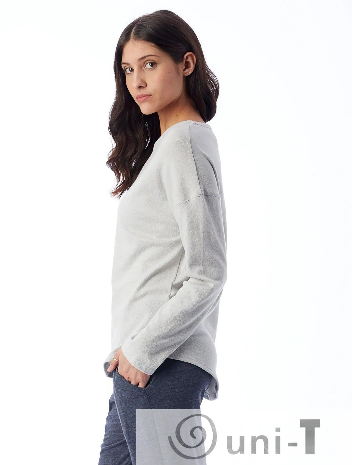 Dropped Shoulder Vintage Heavy Knit Pullover Uni-T