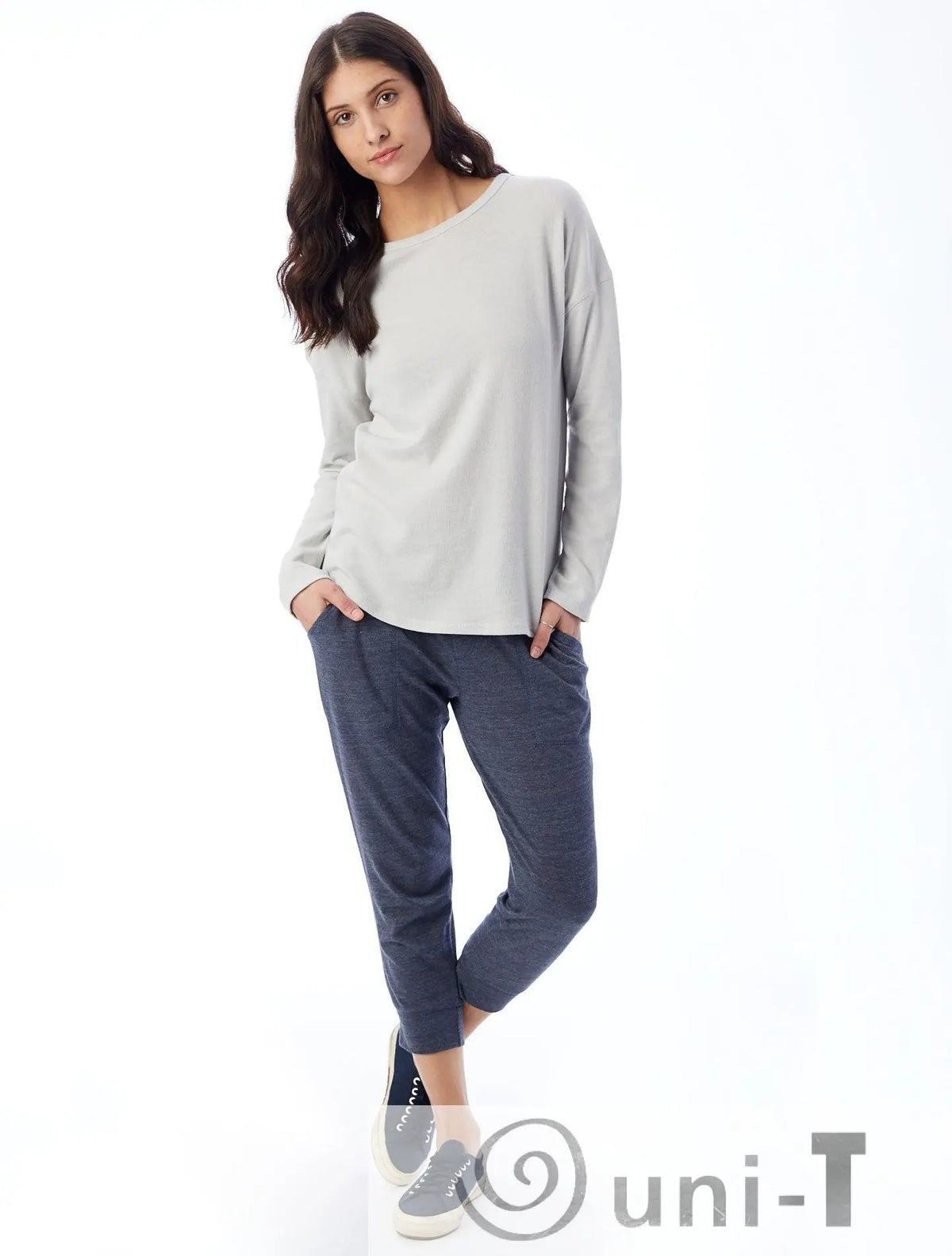 Dropped Shoulder Vintage Heavy Knit Pullover Uni-T