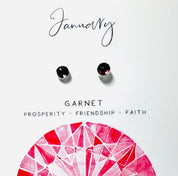 Birthstone Studs, Silver Studs, Genuine Gemstone Studs, birthday Gifts Janine Design