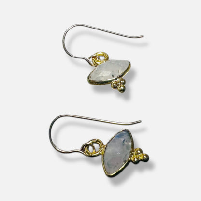 White Moonstone Dainty Earrings*