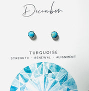 Birthstone Studs, Silver Studs, Genuine Gemstone Studs, birthday Gifts Janine Design