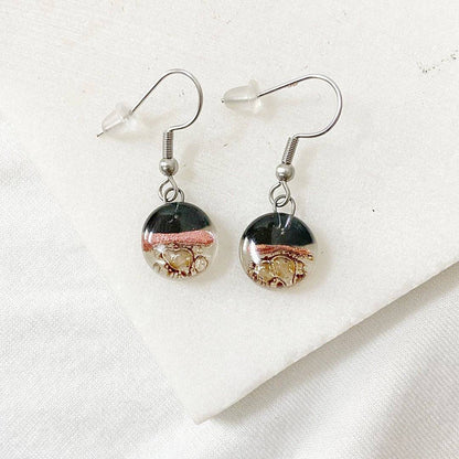 Recycled Fused Glass Earrings & Necklace Set Carolina Portillo