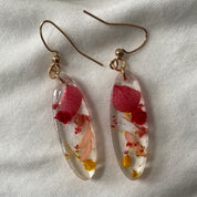 Pressed Flower Earrings/Real Flower Earrings/Resin Flower-UNI-T Janine Gerade