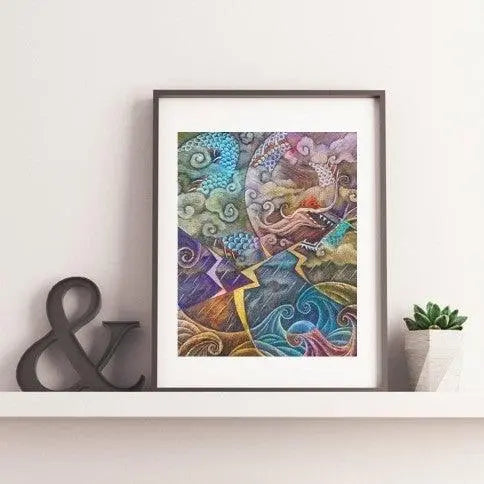 Eastern Dragon Giclee Print, 11x14 - Uni-T