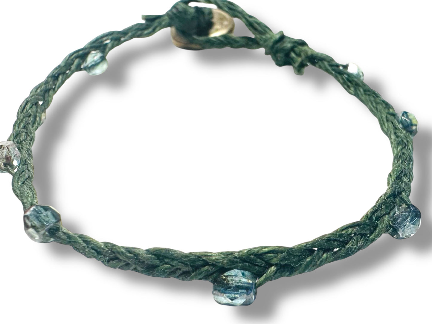 Braided Cord Bracelet- Button Closure*