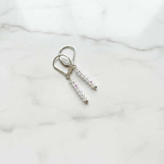 UNI-T-Glitter Stixx Gemstone Earrings, Glitter Stix, Gemstone Sparkle Bar Earrings