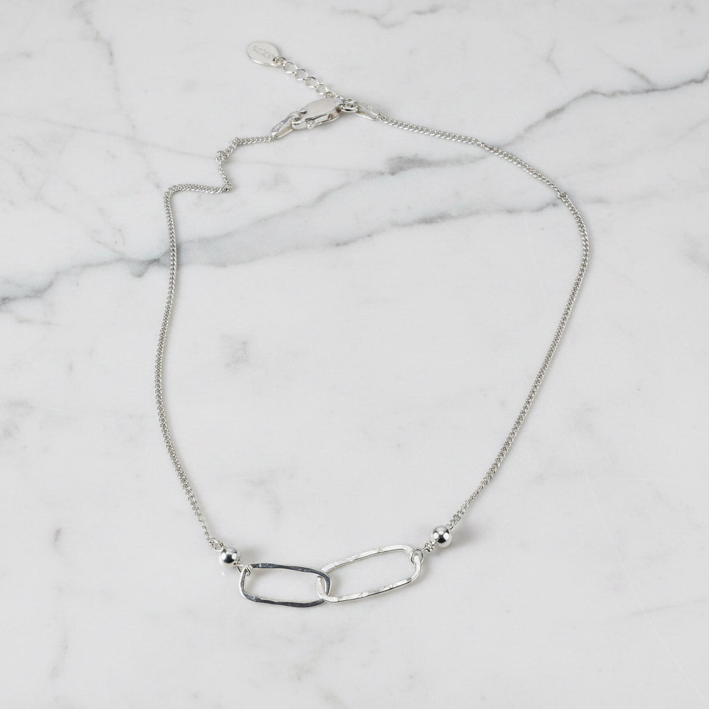 Circle Charm Anklet/Sterling Silver Anklet-Uni-T Janine Gerade