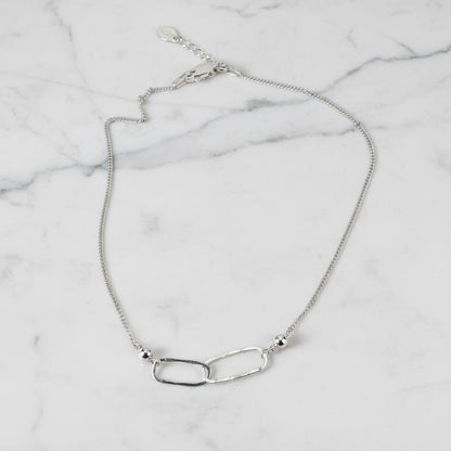 Circle Charm Anklet/Sterling Silver Anklet-Uni-T Janine Gerade