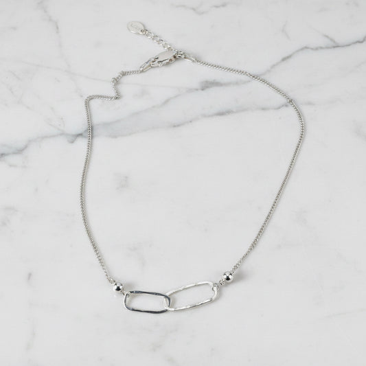Circle Charm Anklet/Sterling Silver Anklet-Uni-T Janine Gerade