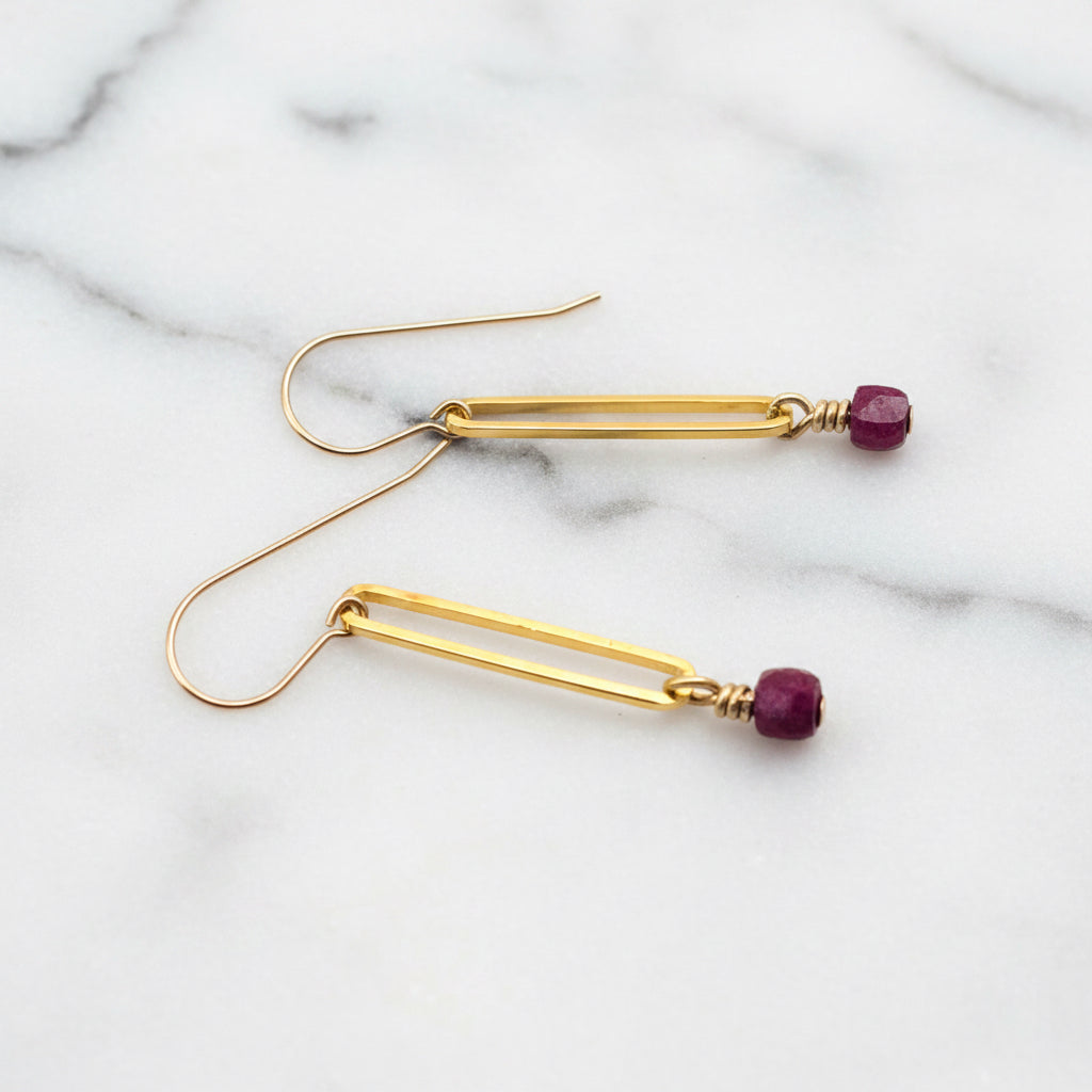 Paperclip Chain Earrings