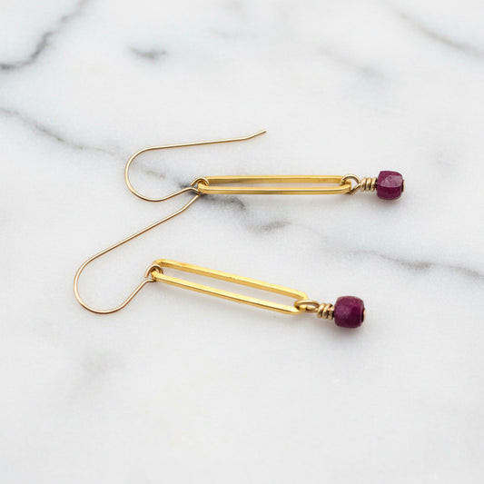 Paperclip Chain Earrings