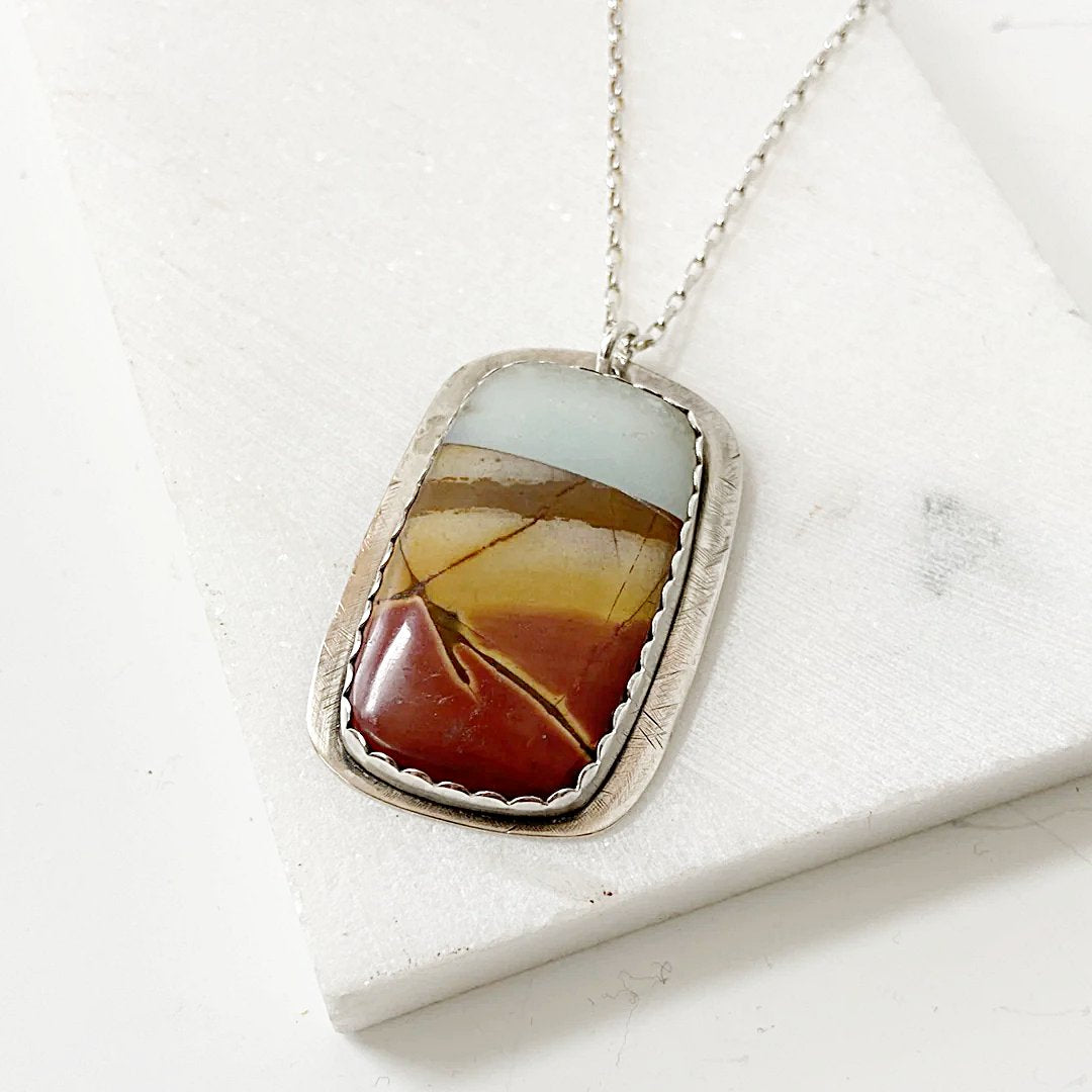 Picture Jasper Necklace-Uni-T Janine Gerade