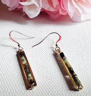 Gemstone Bar Earrings-Uni-T Janine Design