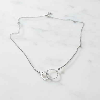 Family Circle Necklace/ Infinity Necklace/Silver Necklace*