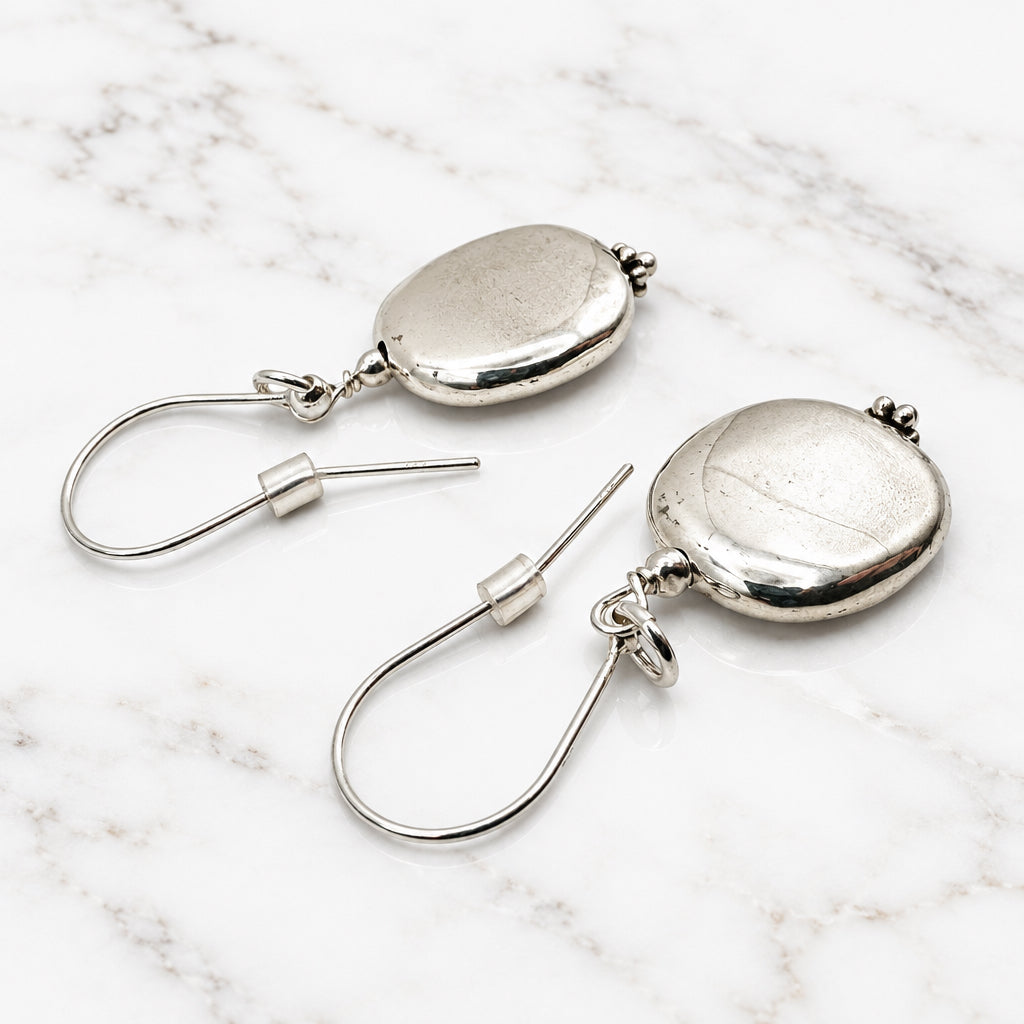 Vintage Silver Coin Earrings