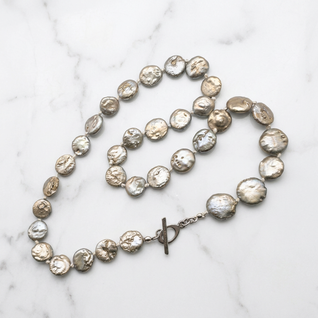 Coin Pearl Necklace