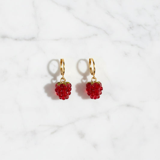 Raspberry Earrings