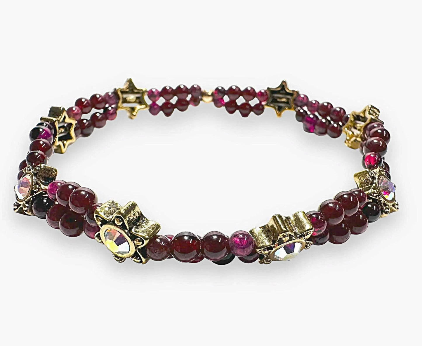 Garnet Stretch Bracelet * Janine Gerade