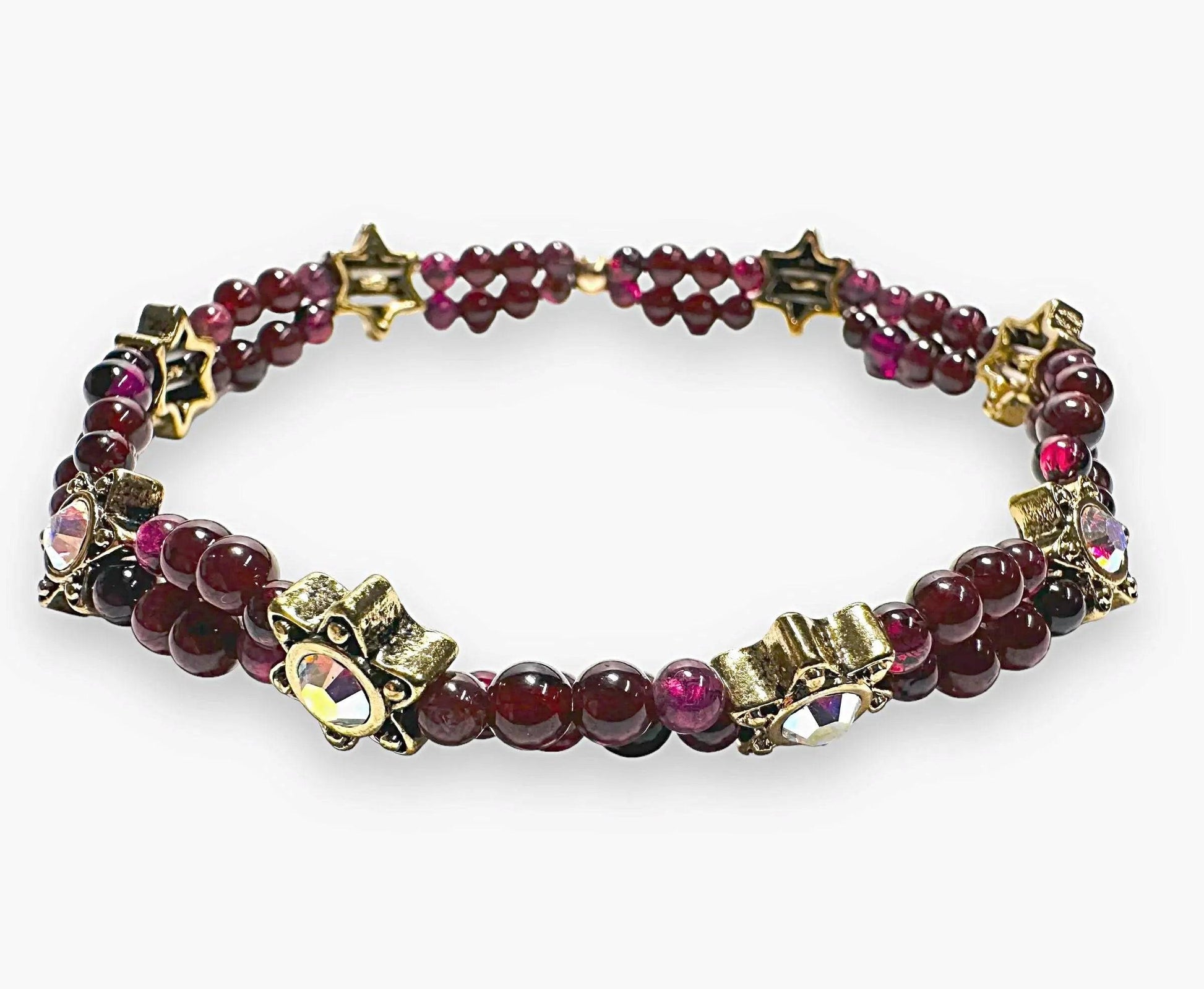 Garnet Stretch Bracelet * Janine Gerade