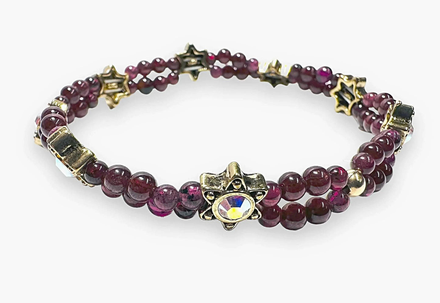 Garnet Stretch Bracelet * Janine Gerade