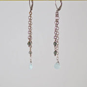 Gem Drop Long Earrings