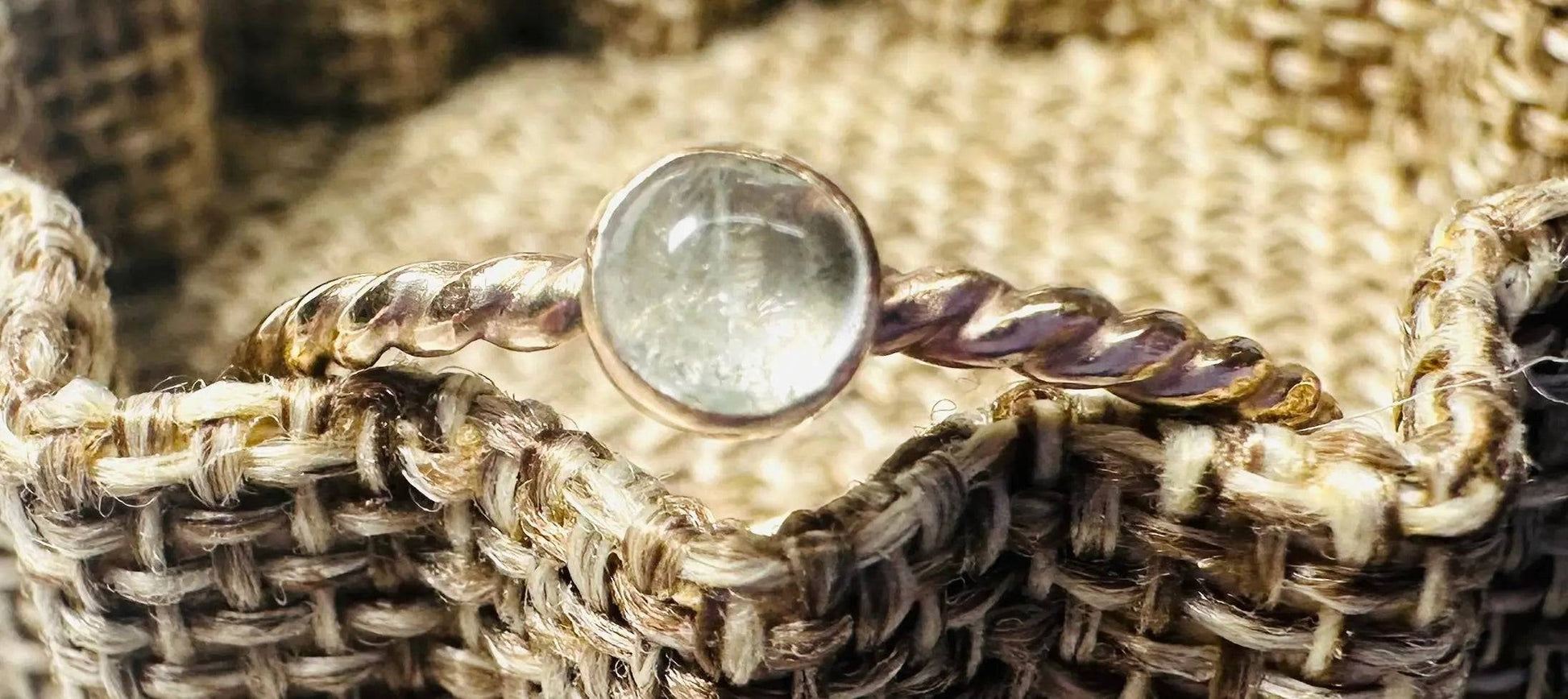 Gemstone Ring, Gold Bezel Ring, 4mm Bezel Ring, Twist Band Ring, Stacking Gemstone Rings 1/20 14K Gold Filled* Janine Gerade