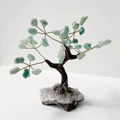 Gemstone Tree - Amazonite with Amethyst Base - 5-6" Tall Meraki Gemstones