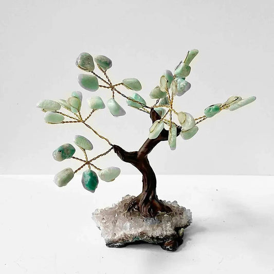Gemstone Tree - Amazonite with Amethyst Base - 5-6" Tall Meraki Gemstones