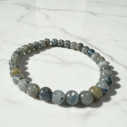 Gemstone and Nut Bead Stretch Bracelets* Janine Design