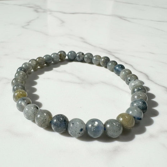 Gemstone and Nut Bead Stretch Bracelets* Janine Design