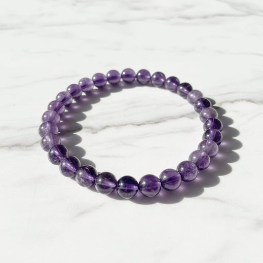 Gemstone and Nut Bead Stretch Bracelets* Janine Design
